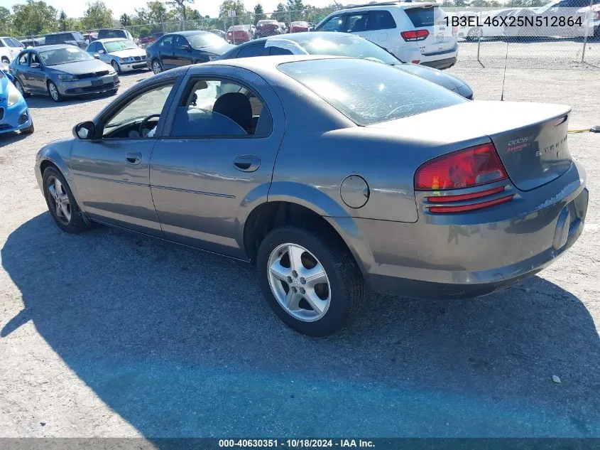 2005 Dodge Stratus Sxt VIN: 1B3EL46X25N512864 Lot: 40630351