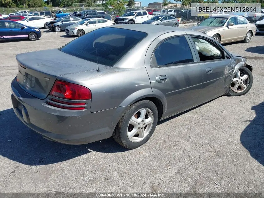 2005 Dodge Stratus Sxt VIN: 1B3EL46X25N512864 Lot: 40630351