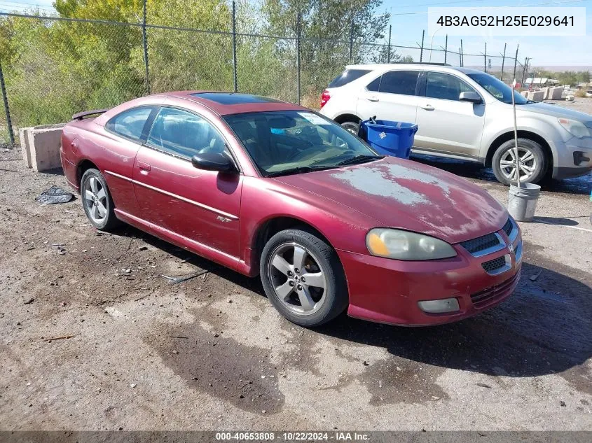 2005 Dodge Stratus R/T VIN: 4B3AG52H25E029641 Lot: 40653808