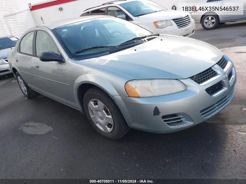 2005 Dodge Stratus Sxt VIN: 1B3EL46X35N546537 Lot: 40705011