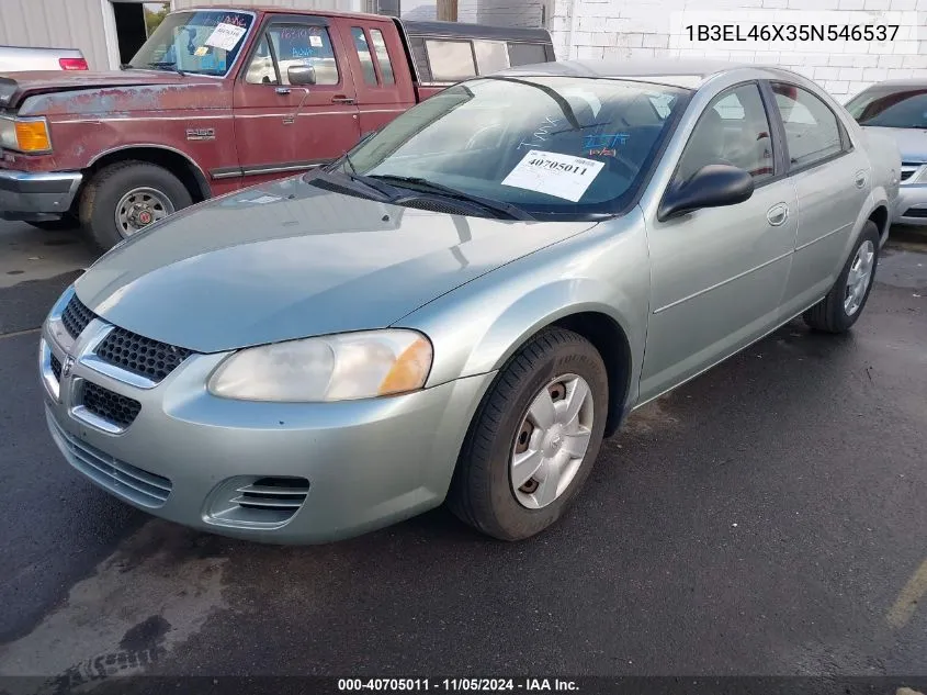 2005 Dodge Stratus Sxt VIN: 1B3EL46X35N546537 Lot: 40705011