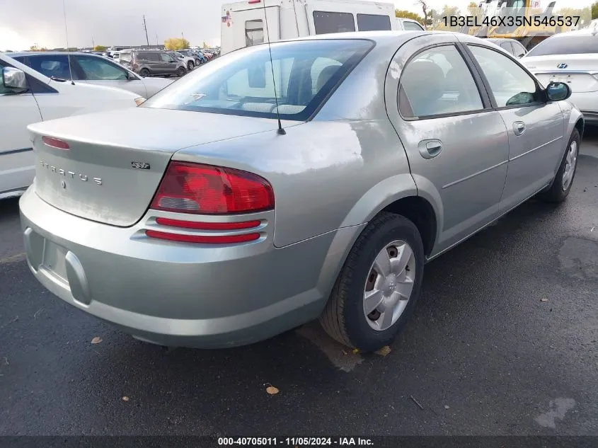 2005 Dodge Stratus Sxt VIN: 1B3EL46X35N546537 Lot: 40705011