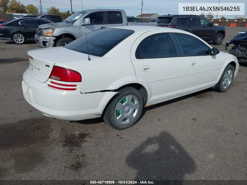 2005 Dodge Stratus Sxt VIN: 1B3EL46JX5N546255 Lot: 40719909