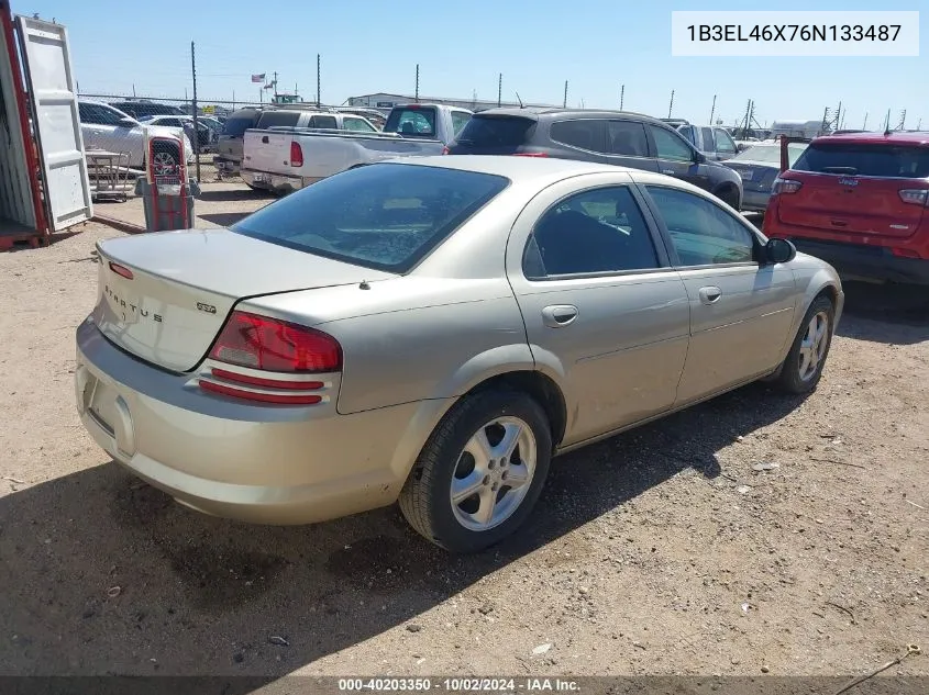 2006 Dodge Stratus Sxt VIN: 1B3EL46X76N133487 Lot: 40203350