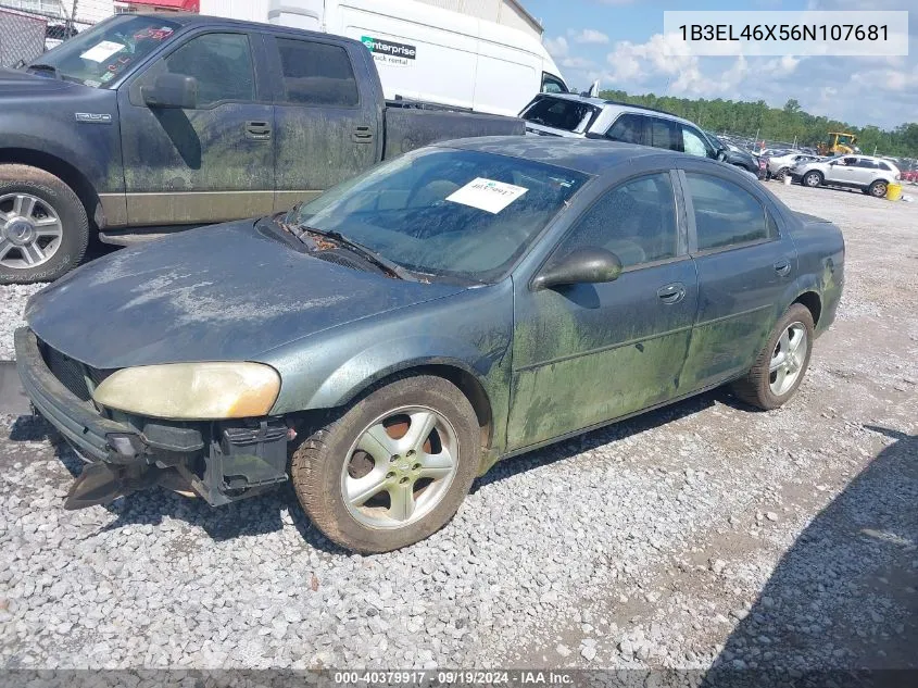 2006 Dodge Stratus Sxt VIN: 1B3EL46X56N107681 Lot: 40379917