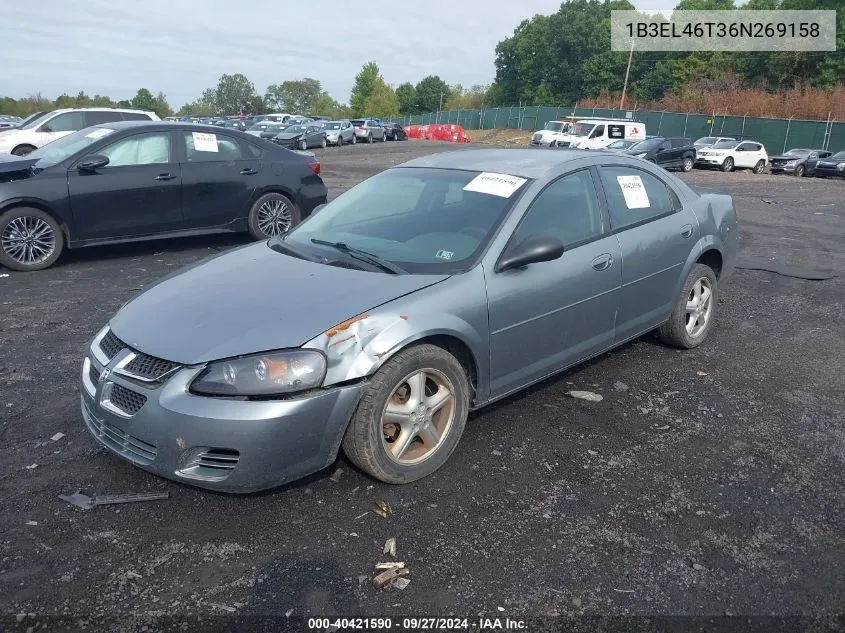 2006 Dodge Stratus Sxt VIN: 1B3EL46T36N269158 Lot: 40421590