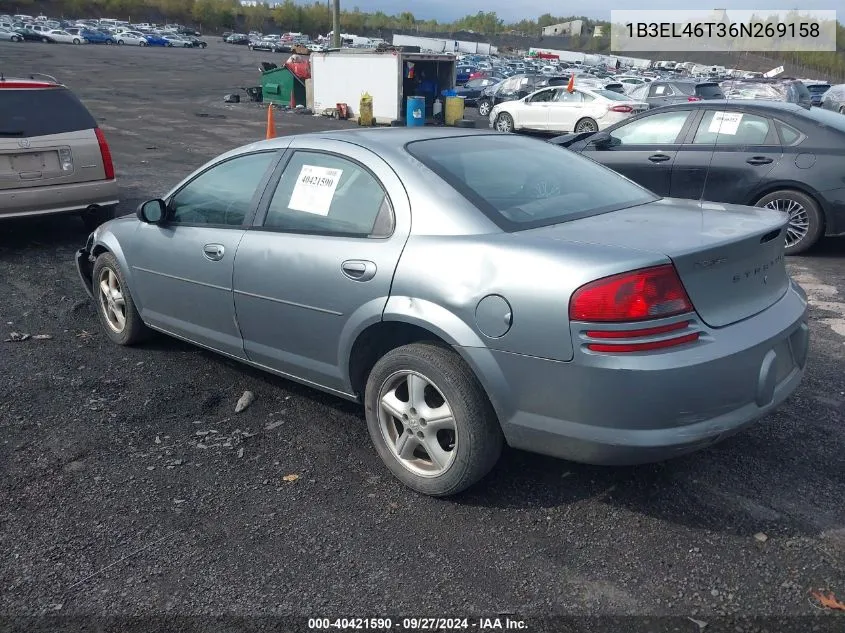 2006 Dodge Stratus Sxt VIN: 1B3EL46T36N269158 Lot: 40421590