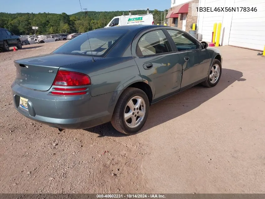 1B3EL46X56N178346 2006 Dodge Stratus Sxt