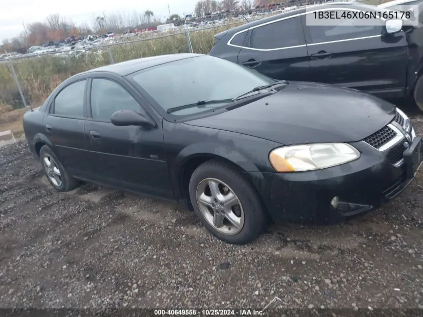 2006 Dodge Stratus Sxt VIN: 1B3EL46X06N165178 Lot: 40649558