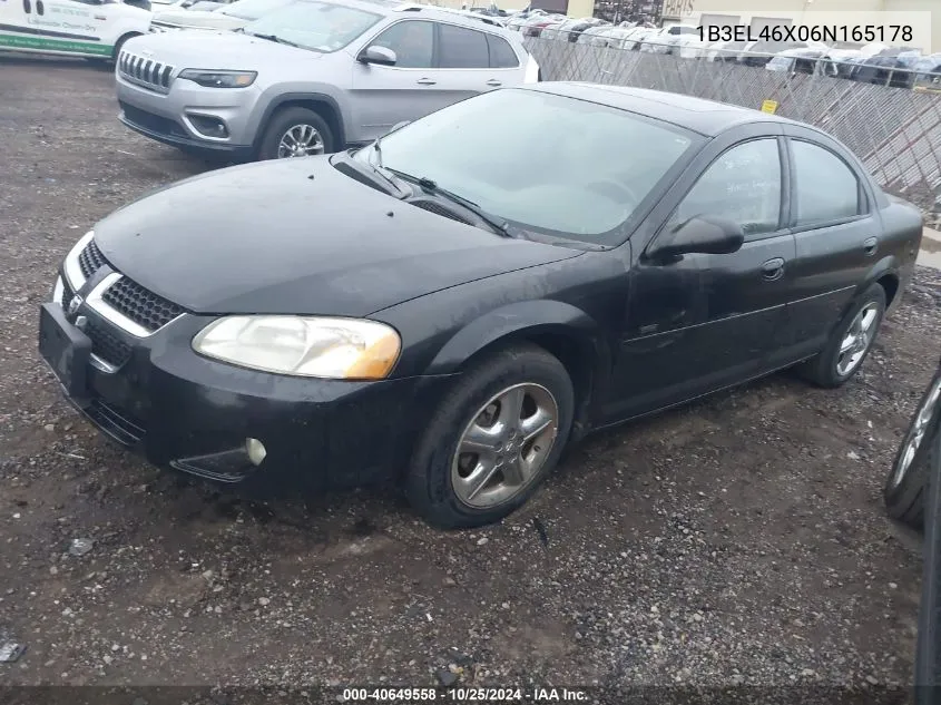 2006 Dodge Stratus Sxt VIN: 1B3EL46X06N165178 Lot: 40649558