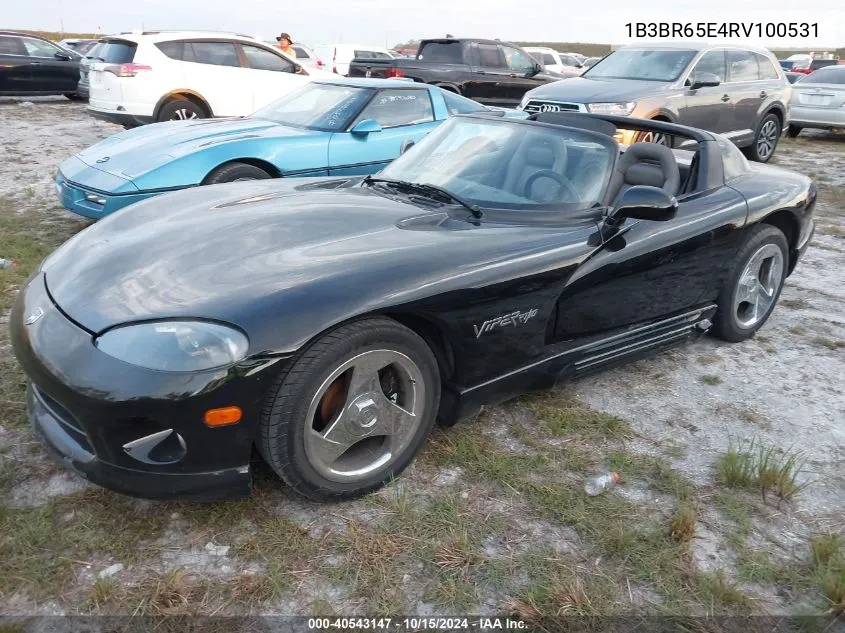 1994 Dodge Viper Rt-10 VIN: 1B3BR65E4RV100531 Lot: 40543147