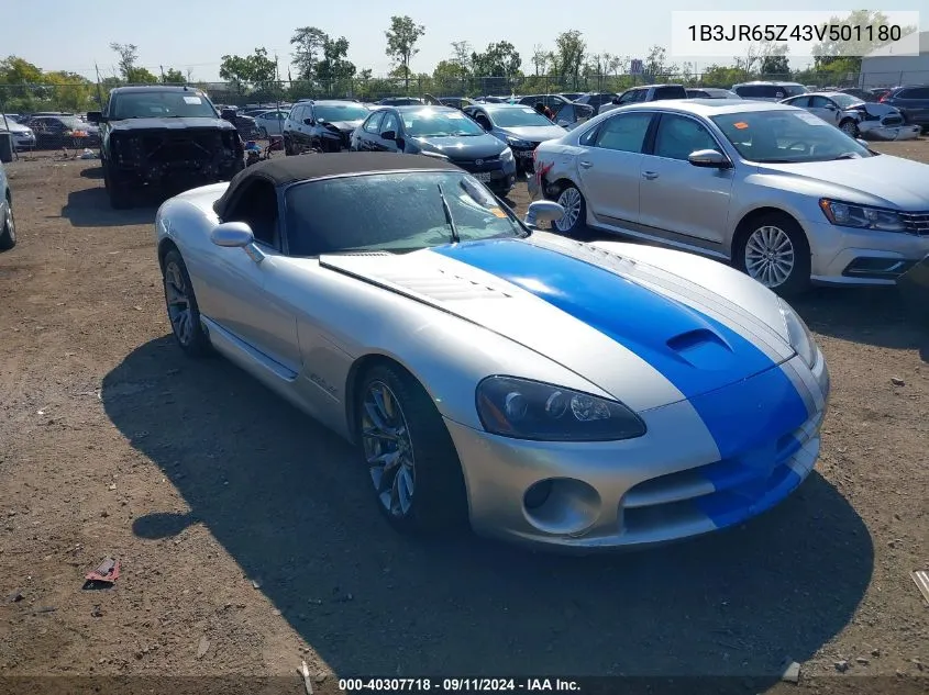 1B3JR65Z43V501180 2003 Dodge Viper Srt-10