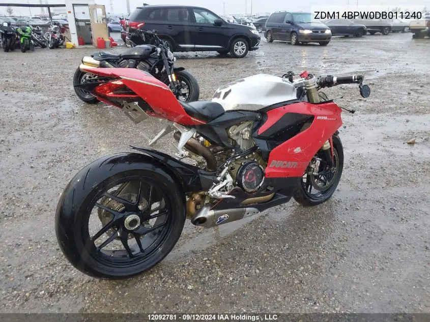 ZDM14BPW0DB011240 2013 Ducati Superbike 1199 Panigale/S