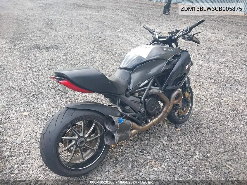 ZDM13BLW3CB005875 2012 Ducati Diavel