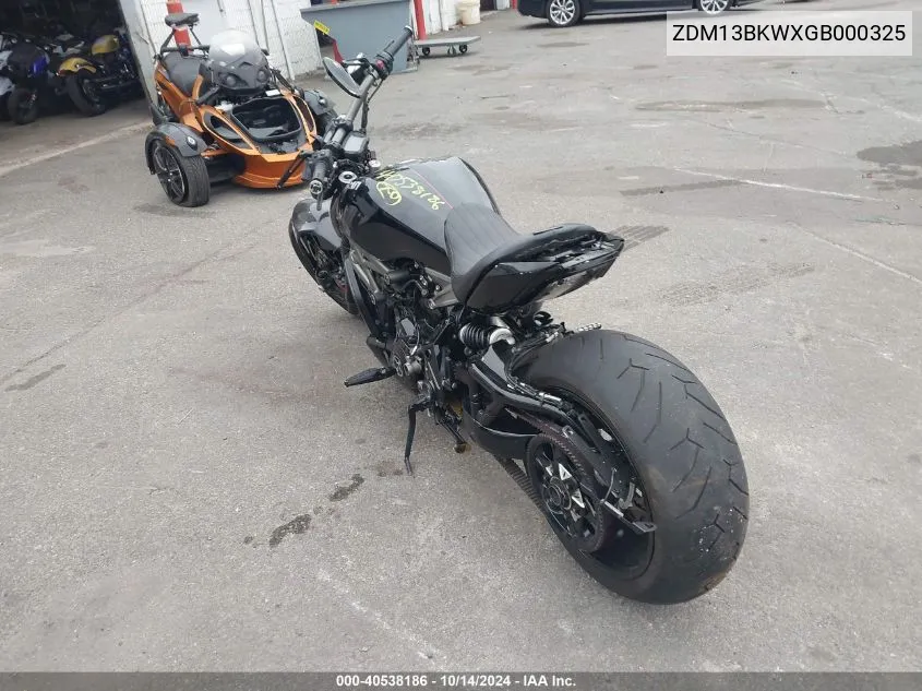 2016 Ducati Xdiavel VIN: ZDM13BKWXGB000325 Lot: 40538186