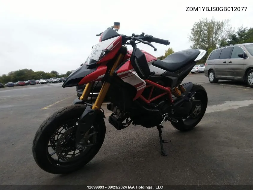 ZDM1YBJS0GB012077 2016 Ducati Hypermotard 939