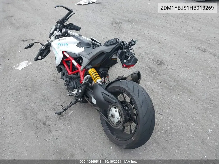 ZDM1YBJS1HB013269 2017 Ducati Hypermotard 939