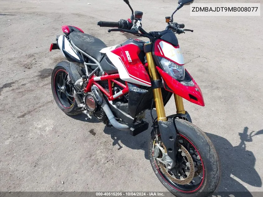 ZDMBAJDT9MB008077 2021 Ducati Hypermotard 950/950 Sp