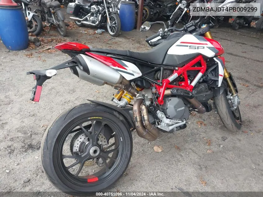 2023 Ducati Hypermotard 950/950 Sp VIN: ZDMBAJDT4PB009299 Lot: 40751096