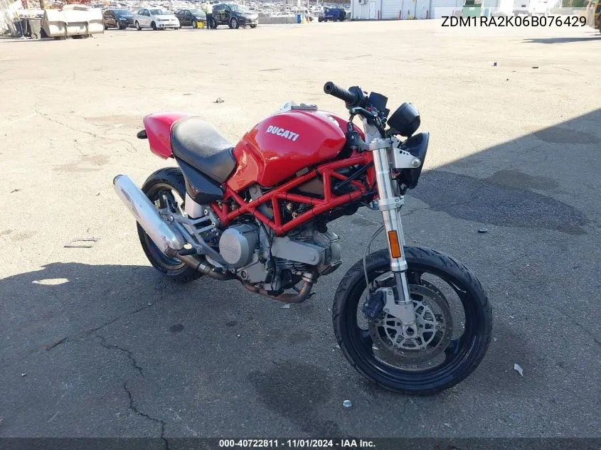 ZDM1RA2K06B076429 2006 Ducati Monster 620