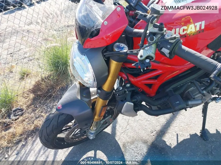 ZDMMACFW3JB024928 2018 Ducati Monster 1200