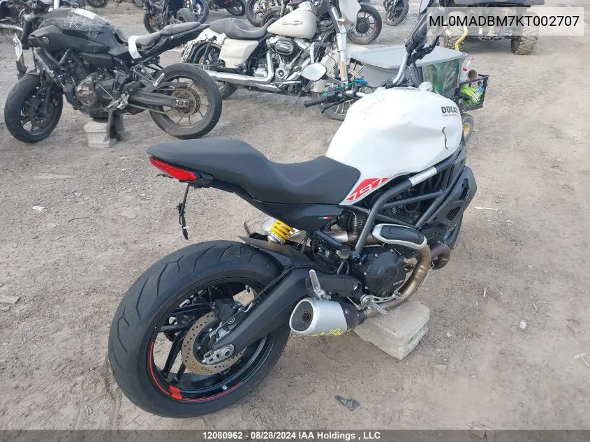 ML0MADBM7KT002707 2019 Ducati Monster 797+