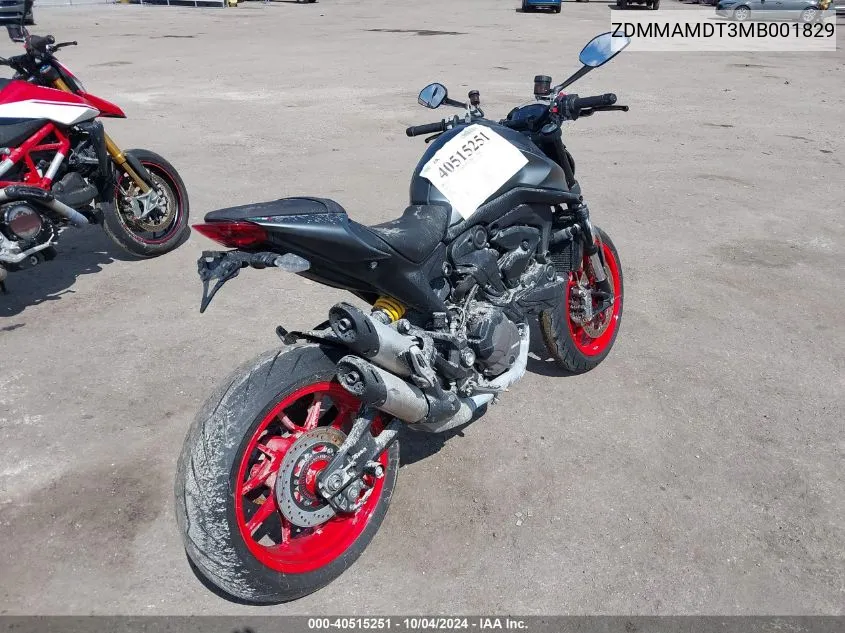 ZDMMAMDT3MB001829 2021 Ducati Monster