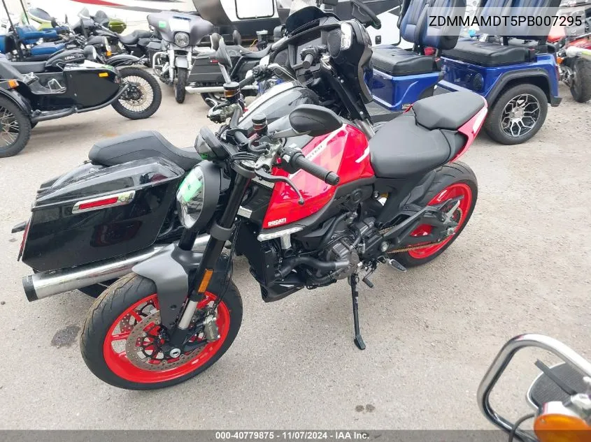 2023 Ducati Monster VIN: ZDMMAMDT5PB007295 Lot: 40779875