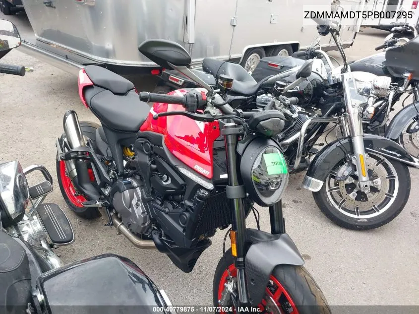 2023 Ducati Monster VIN: ZDMMAMDT5PB007295 Lot: 40779875