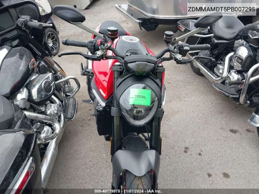 2023 Ducati Monster VIN: ZDMMAMDT5PB007295 Lot: 40779875