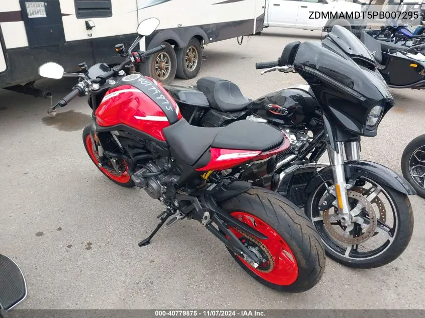 2023 Ducati Monster VIN: ZDMMAMDT5PB007295 Lot: 40779875