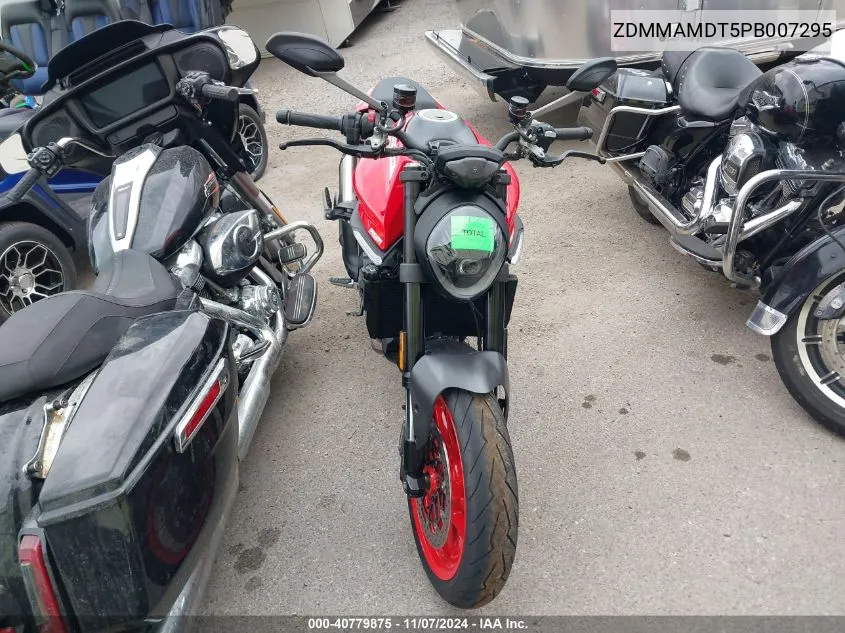 2023 Ducati Monster VIN: ZDMMAMDT5PB007295 Lot: 40779875