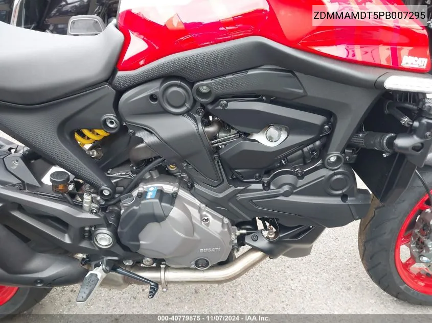 2023 Ducati Monster VIN: ZDMMAMDT5PB007295 Lot: 40779875