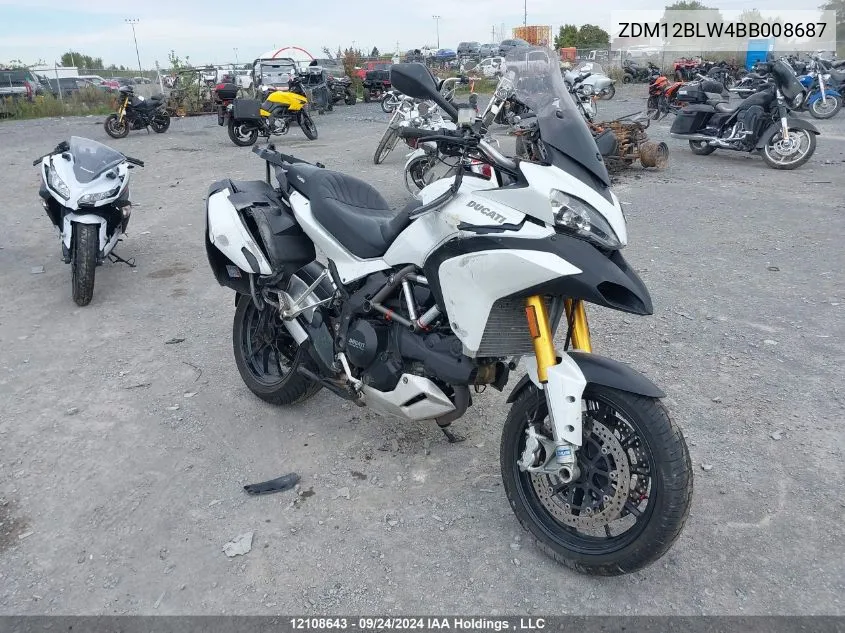 ZDM12BLW4BB008687 2011 Ducati Multistrada 1200/S Sport