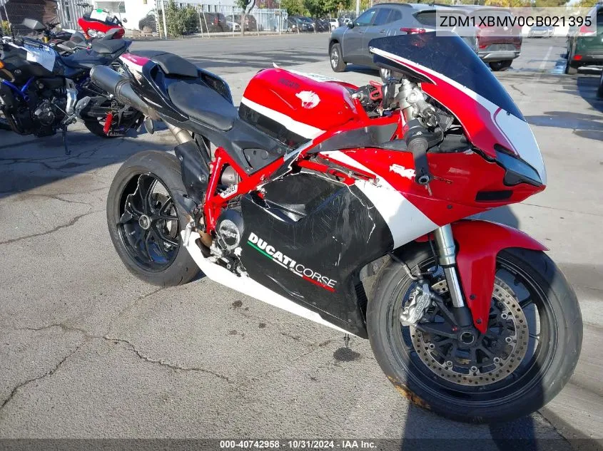 2012 Ducati Superbike 848/848 Evo Corse Se VIN: ZDM1XBMV0CB021395 Lot: 40742958