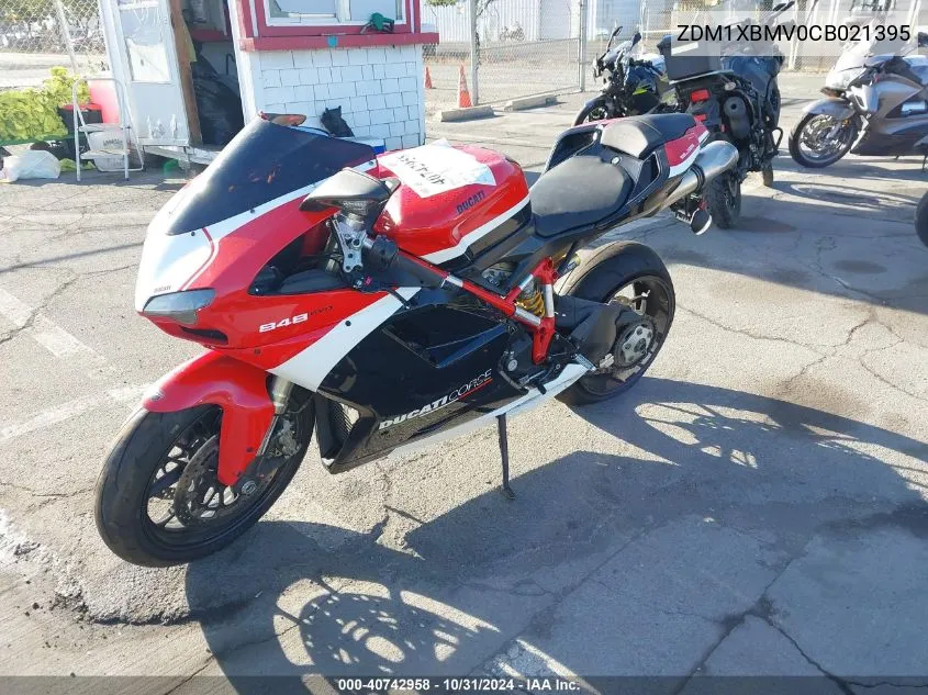 2012 Ducati Superbike 848/848 Evo Corse Se VIN: ZDM1XBMV0CB021395 Lot: 40742958