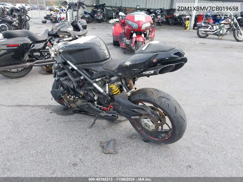 2012 Ducati Superbike 848/848 Evo Corse Se VIN: ZDM1XBMV7CB019658 Lot: 40765213