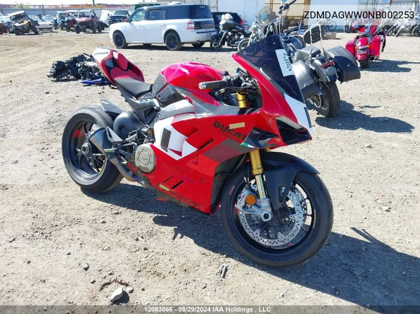 2022 Ducati Panigale V4S VIN: ZDMDAGWW0NB002253 Lot: 12083866