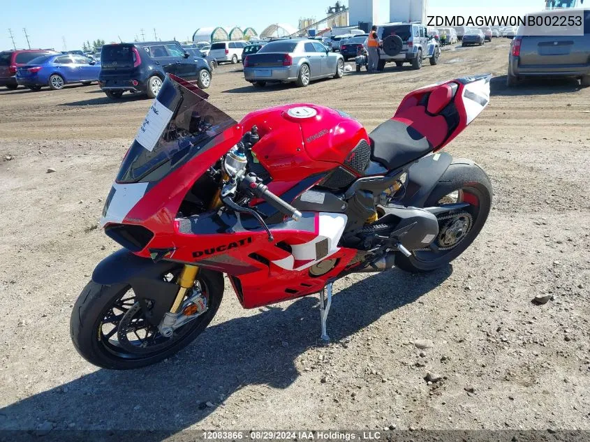 ZDMDAGWW0NB002253 2022 Ducati Panigale V4S