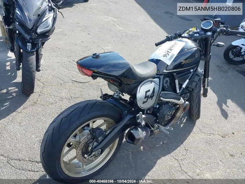 ZDM15ANM5HB020806 2017 Ducati Scrambler 800