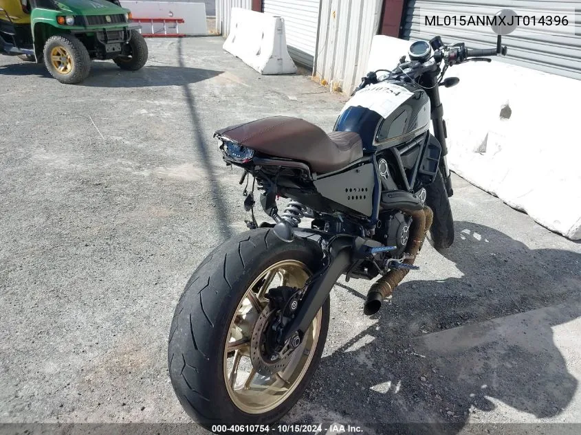 2018 Ducati Scrambler 800 VIN: ML015ANMXJT014396 Lot: 40610754