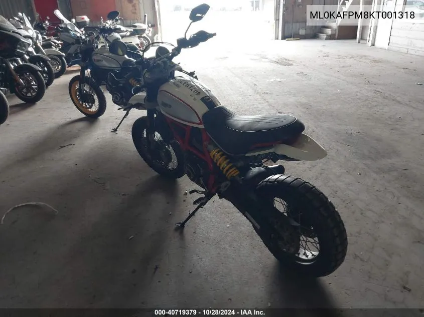 ML0KAFPM8KT001318 2019 Ducati Scrambler Desert Sled