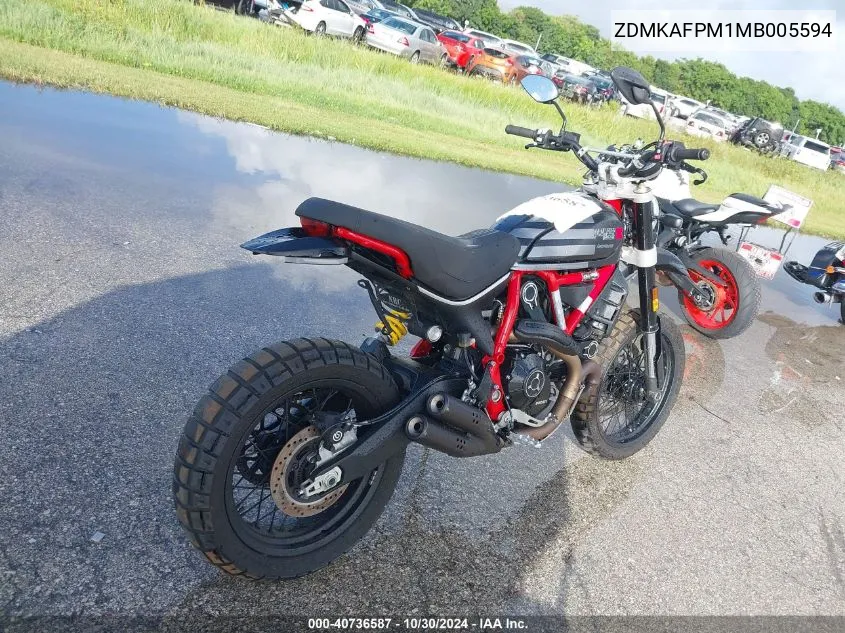 ZDMKAFPM1MB005594 2021 Ducati Scrambler Desert Sled