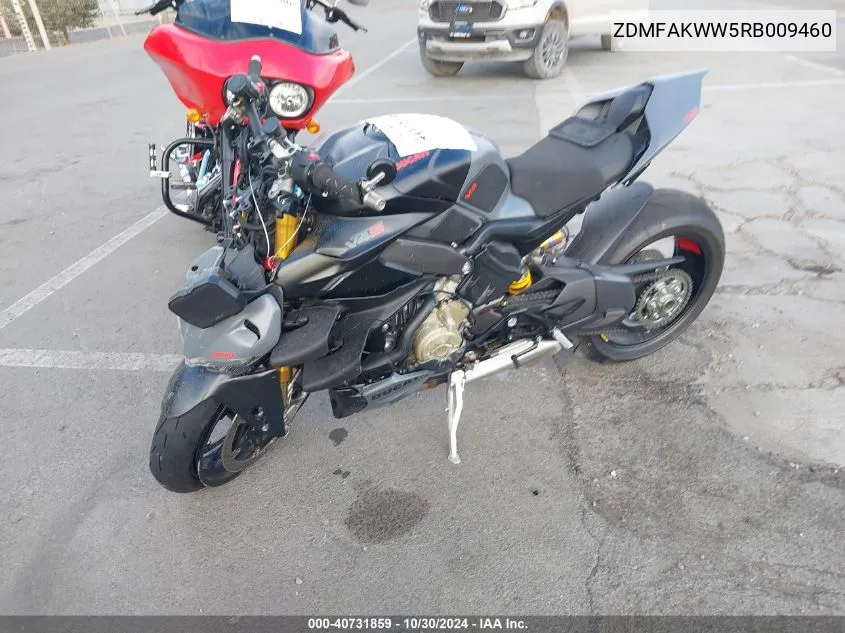 2024 Ducati Streetfighter V4/V4S VIN: ZDMFAKWW5RB009460 Lot: 40731859