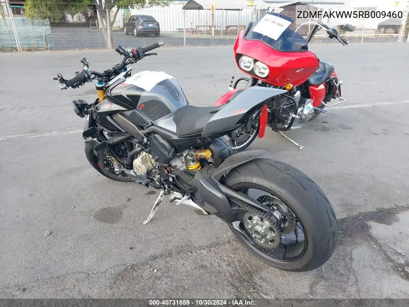 2024 Ducati Streetfighter V4/V4S VIN: ZDMFAKWW5RB009460 Lot: 40731859