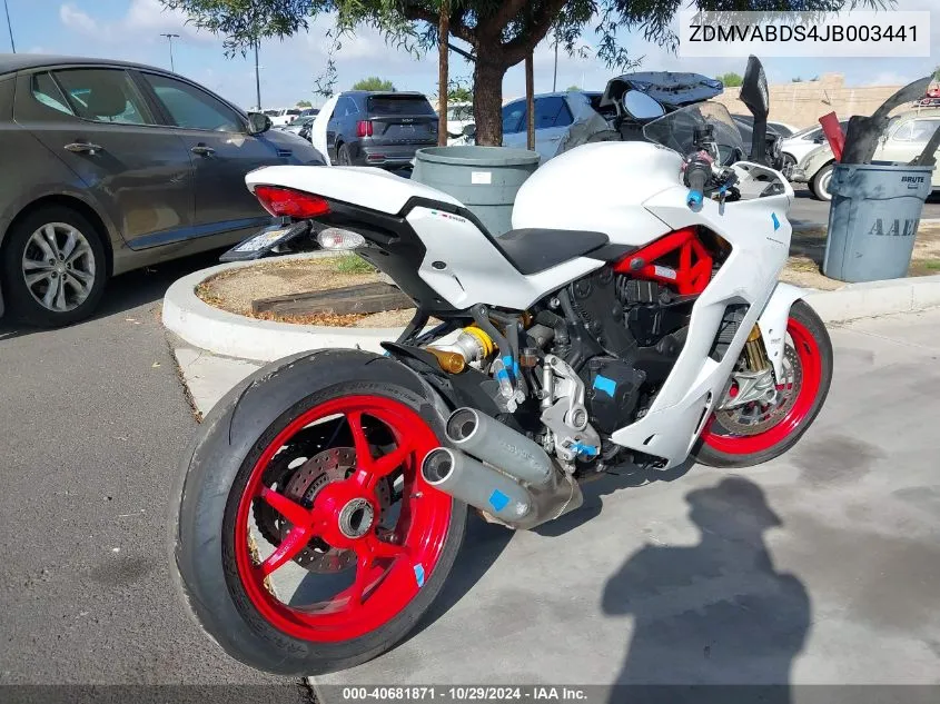 ZDMVABDS4JB003441 2018 Ducati Supersport