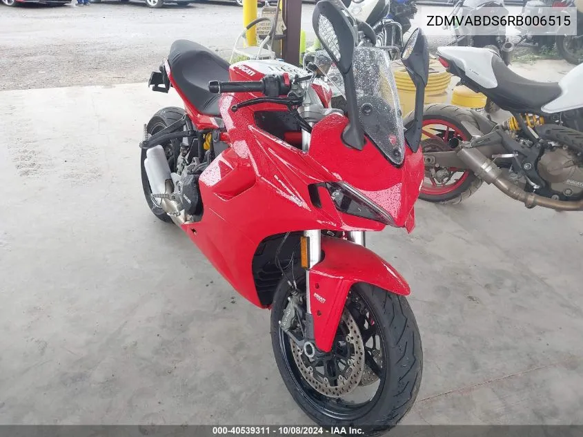 ZDMVABDS6RB006515 2024 Ducati Supersport