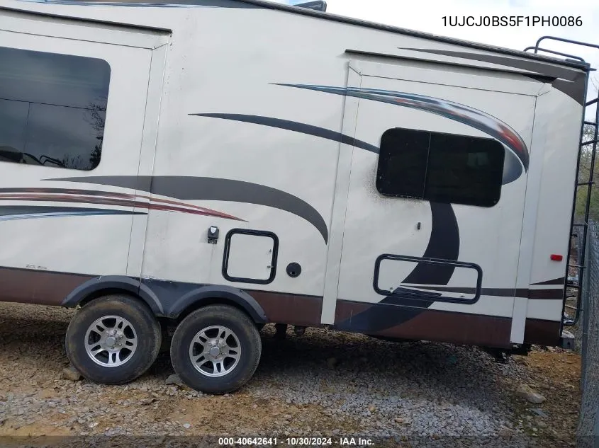 2015 Eagle Travel Trlr VIN: 1UJCJ0BS5F1PH0086 Lot: 40642641