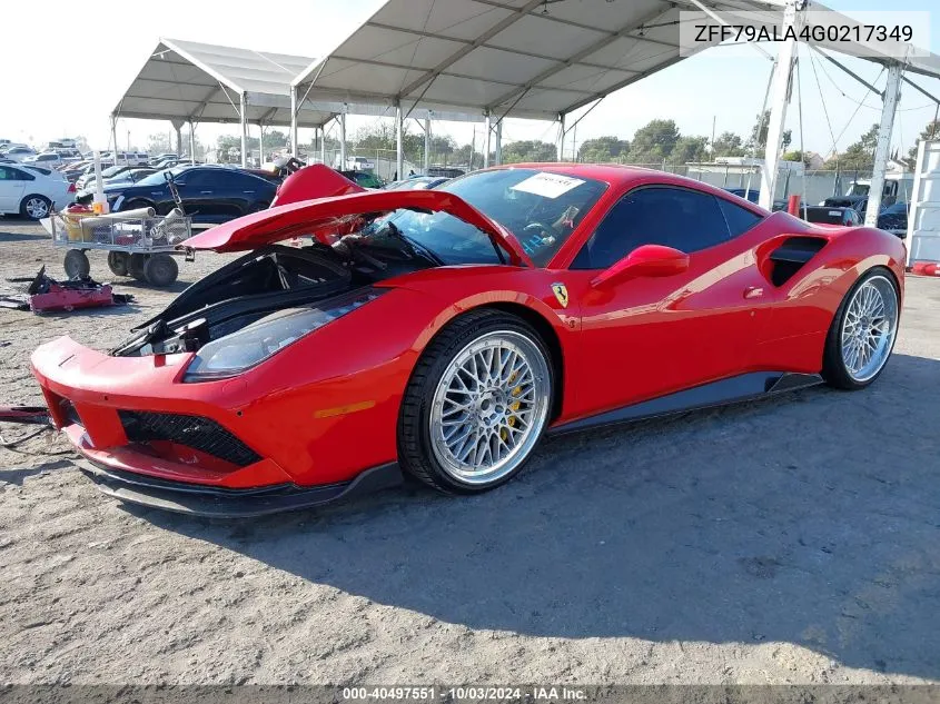 ZFF79ALA4G0217349 2016 Ferrari 488 Gtb