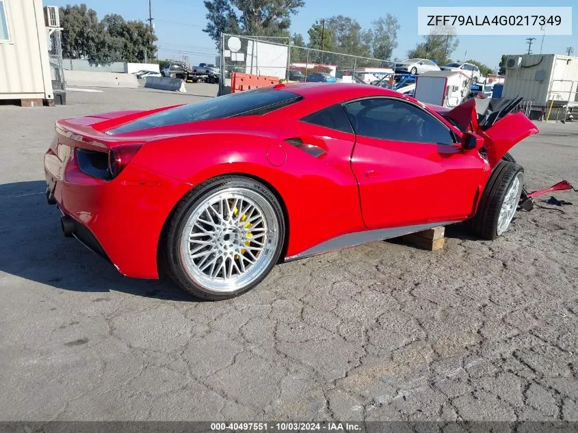 ZFF79ALA4G0217349 2016 Ferrari 488 Gtb